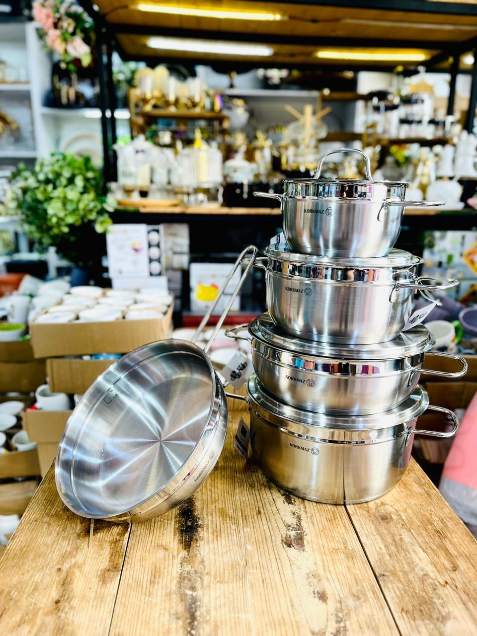 سرویس قابلمه استیل کرکماز